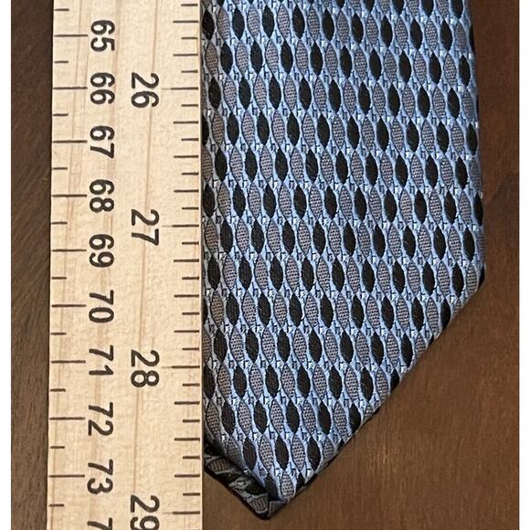 Design Collective Blue Black 100 % Polyester Men’s Neck Tie Made In China - Picture 5 of 9